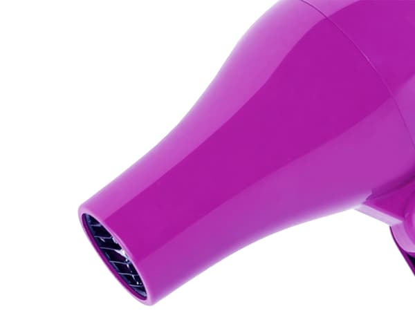 Resehårfön 850 W med vikbart handtag 2 blåslägen lila