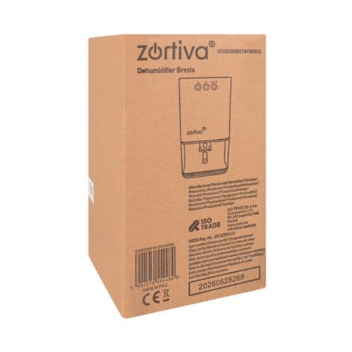 Affugter Peltier 380 ml/dag 1,4 L tank timer LED hvid