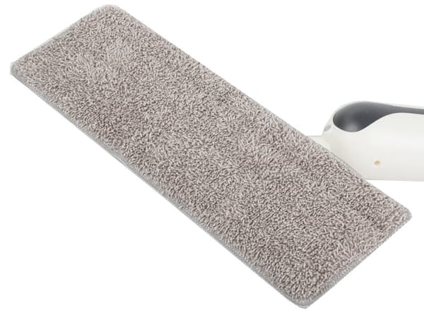 Spraymoppe med 400 ml tank og 3 mikrofiberklude 125 cm hvid