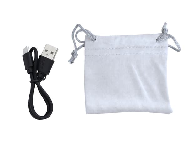 Lup 40x 25 mm med 9 LED USB-C genopladelig foldbar