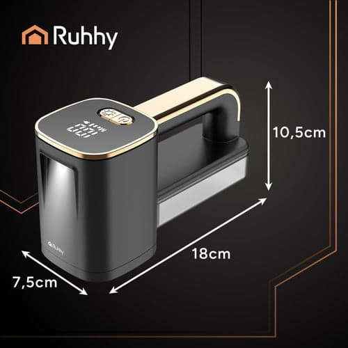 Trådløs fnugfjerner til tøj med LCD & LED, 3 hastigheder, USB-C