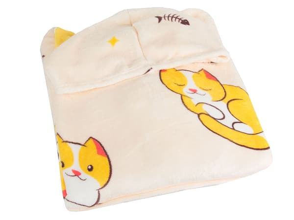 Torkkupeittomainen huppari teddyfleece oversize one size