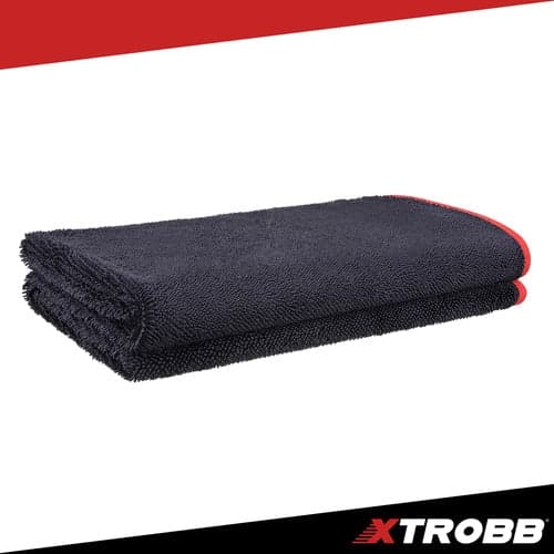 Bilavtorkningsduk microfiber 90x60 cm 600 GSM dubbelsidig spiralborst