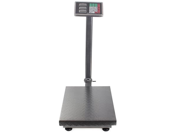 Platformvægt 300 kg rustfri vægtplade 40x50 cm LCD-display