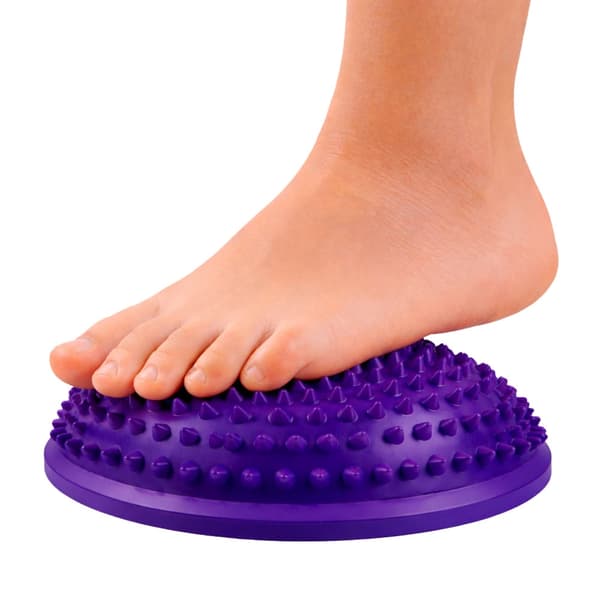 Sensorisk balancehalvkugle 16 cm med massagepigge til rehab og terapi