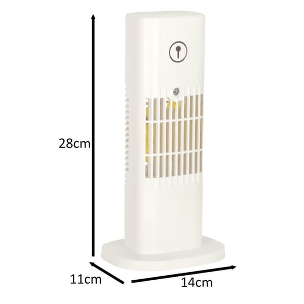 Portabel luftkylare USB-C med luftfuktare 300 ml vit