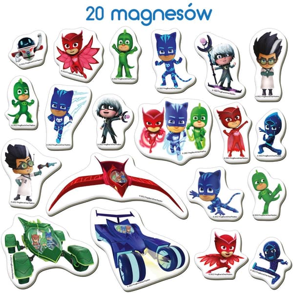 Pj Masks magnetset 20-pack magneter för barn 3+ (ca 3–8 cm)