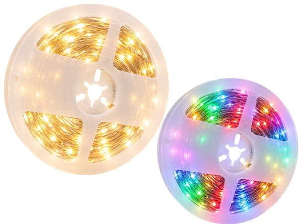 RGB LED-list 10 m USB 5V IP65 med Bluetooth-app och fjärrkontroll