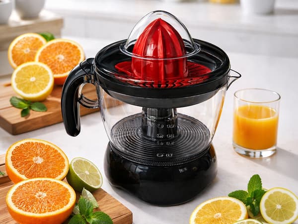 Elektrisk citruspresser 0,7 l 25 W plast sort