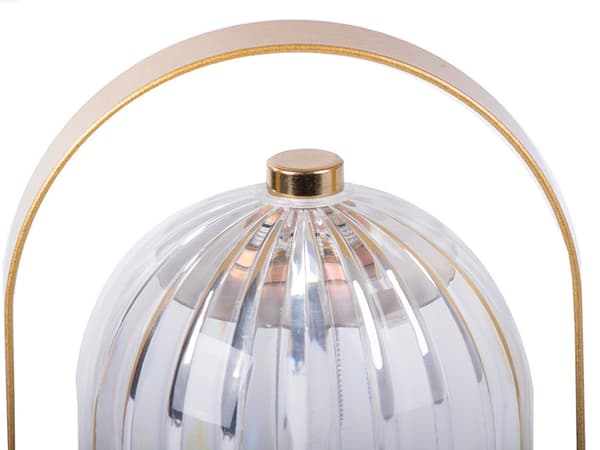 Bordslampa LED med glasdiffusor touch USB-laddning 21 cm