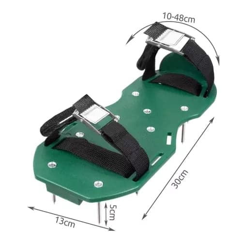 Plænelufter-sko med 26 pigge 5 cm, str. 36-46, 2-pak