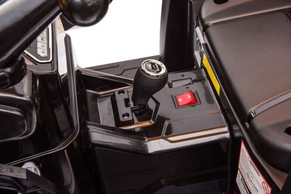 Batteridriven lektraktor 24V med släpvagn, gul