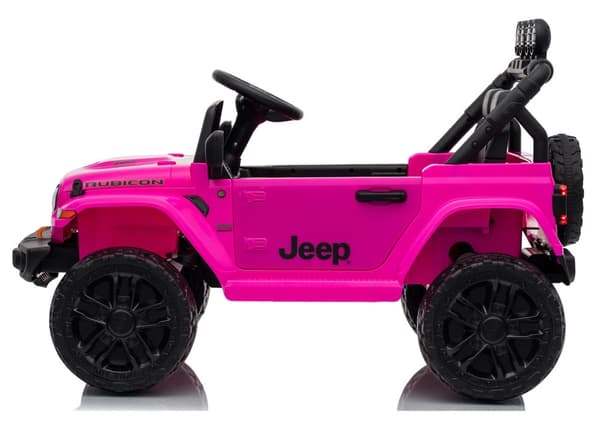 Batteridriven leksaksbil Jeep Rubicon 24V ride-on rosa