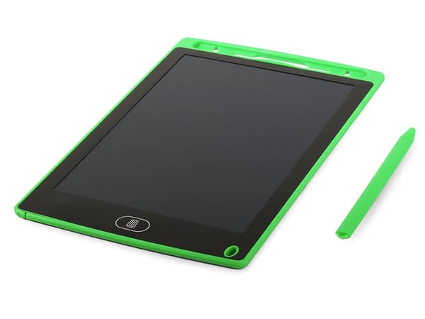 Tegneplade 8,5 tommer LCD med stylus og sletteknap grøn