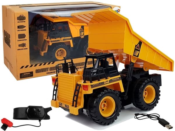 Radiostyret dumper 27 cm med gestusstyring 2,4 GHz 6 kanaler 5+