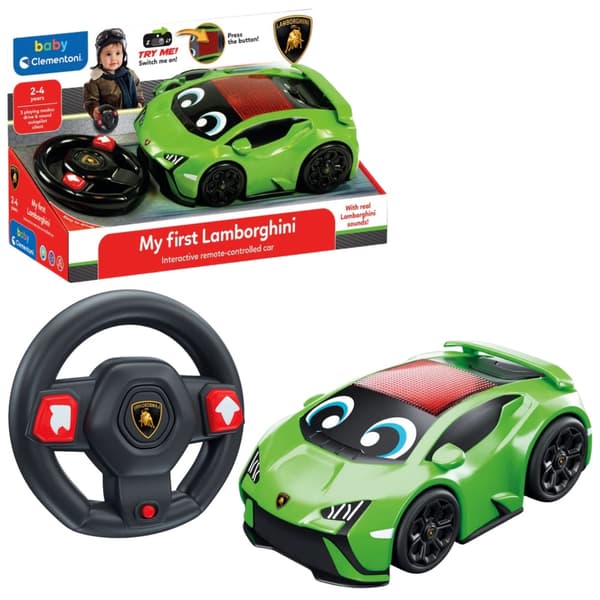 Fjernstyret legetøjsbil Lamborghini Huracan med lyd, 2–4 år