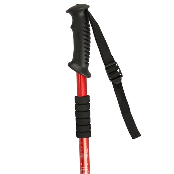 Fällbara trekkingstavar aluminium 65-135 cm volframspets röd 2-pack