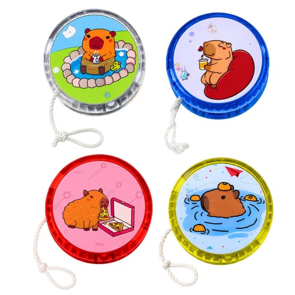 Lasten jojo capybara-kuviolla ja valotehosteilla, muovi 5,5 cm