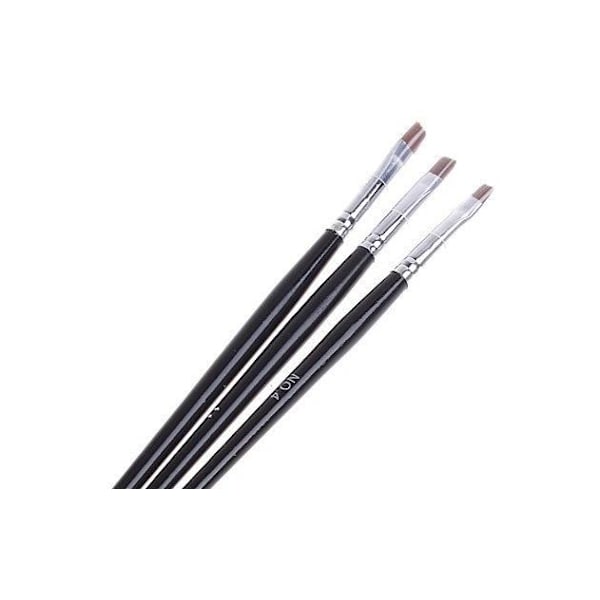 Perfekt Nagelkonstset - 3 UV Penslar + 5 Dotting Tools