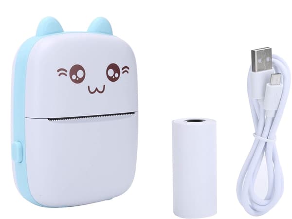 Mini lämpötulostin Bluetooth 57 mm USB-C iPrint sininen 11x8 cm
