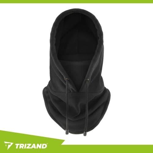 Vinterhalsduk svart polyester 28x25 cm unisex universalstorlek