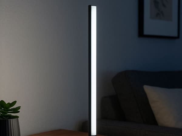 LED-gulvlampe 40 cm USB dæmpbar 3 lysindstillinger sort
