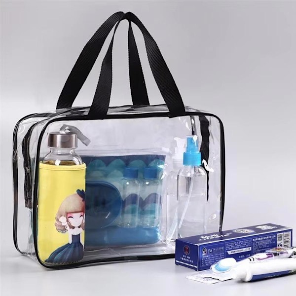 Necessary transparent make-up bag - Clear