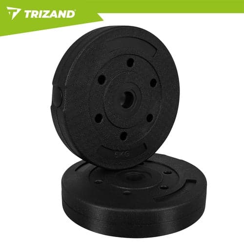 Vægtskiver 4x5 kg bitumen 25 mm (26 mm hul) sæt 20 kg