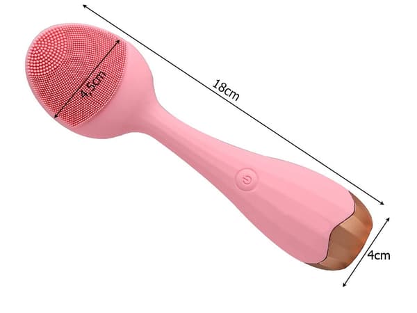 Ansigtsrensebørste sonic-massage silikone IPX5 genopladelig