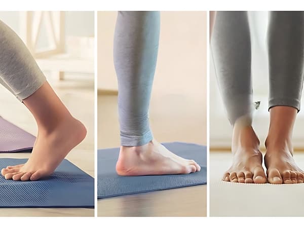 Antiglidstrumpor yoga bomull stl 36-40 1 par mörkgrå/rosa