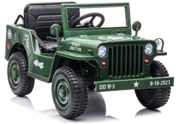 Elbil för barn 4x4 Battery Car JH-103 armygrön