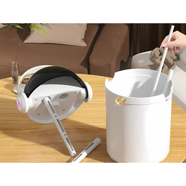 Luftfuktare 2 l med dubbla munstycken aromaterapi LED, USB vit