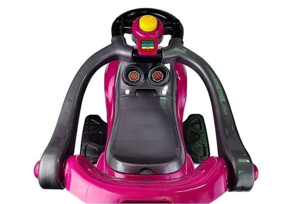 3-in-1 ajettava auto lapsille, vaaleanpunainen