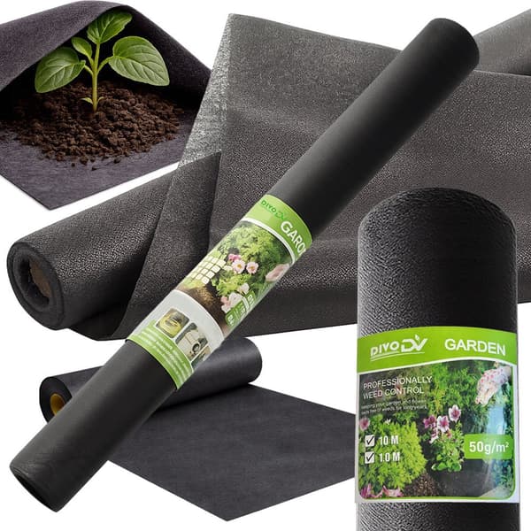 Markduk/ogräsduk PP svart 50 g/m² 1x10 m (10 m²) UV-resistent