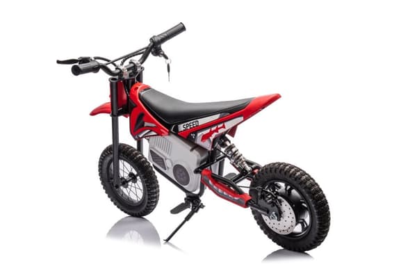 Akun käyttöinen motocross-pyörä punainen A9901 lapsille