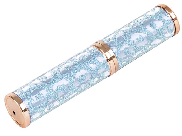 Ögonbrynstrimmer med LED USB-uppladdningsbar blå 12,5 cm