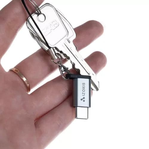 USB-C–Micro USB 2.0 -adapteri, uros–naaras, 2.1A 480Mbps