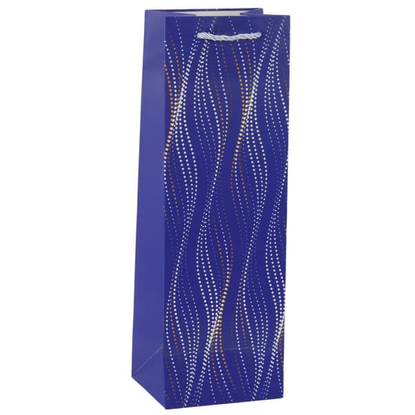 Pullolahjapussi 35x12x9 cm, kartonkia, aaltokuvio, 1 kpl