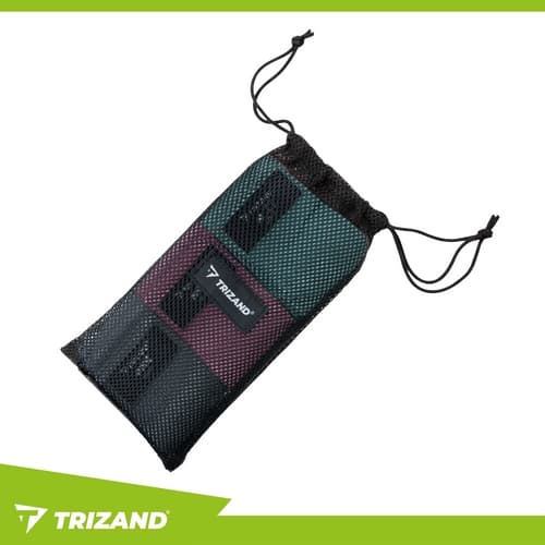 Träningsband set 3-pack tyg/latex, 8–31 kg motstånd, QR-program