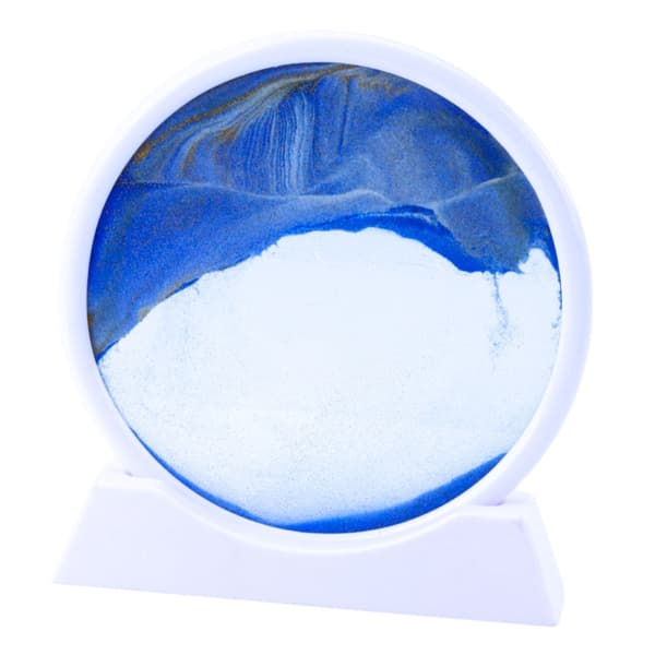 3D sandbillede quicksand 19x18 cm roterende 360° med base og sprøjte