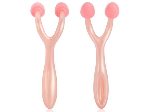 Næseformer med massage, 2 roterende ruller 12,5x5 cm, rosa
