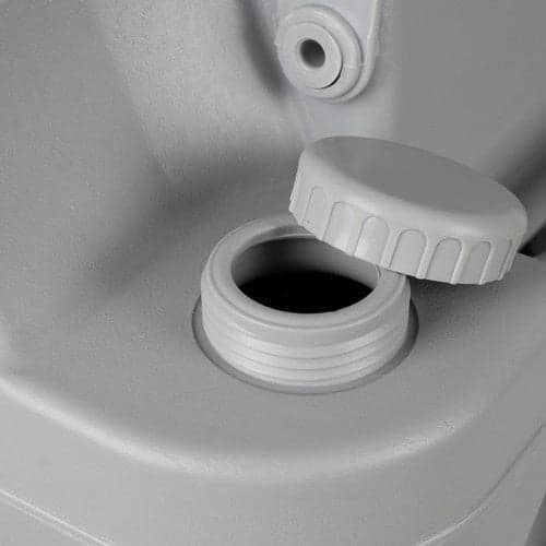 Portabel campingtoalett 12L vatten/20L avfall, 150 kg, grå