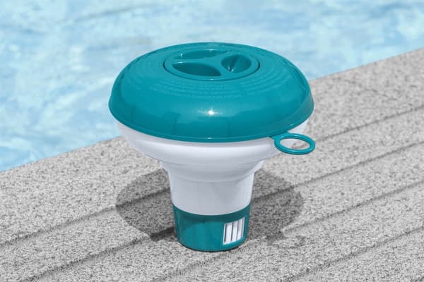 Flytande klor/bromindispenser för pool med justerbar dosering 13 cm