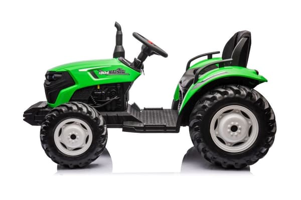 Elektrisk traktor 24V batteridriven grön för barn och vuxna