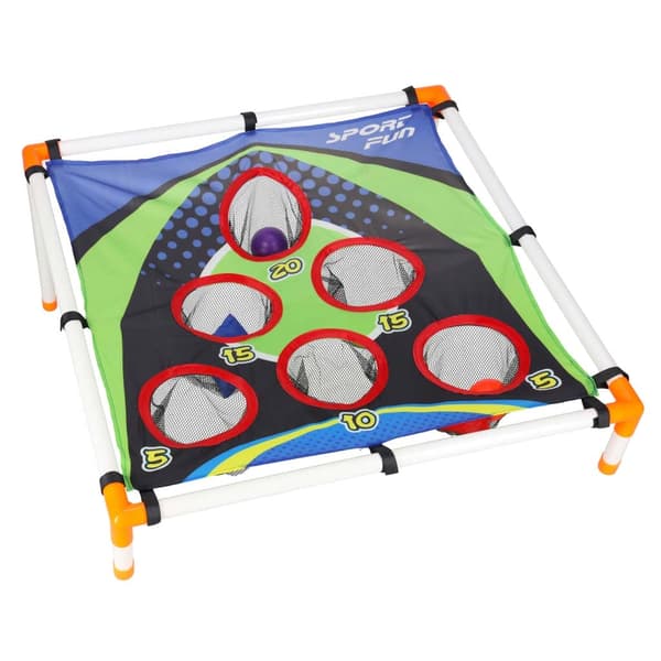Hernepussin heittopeli maalitaululla 71x71 cm, setti 3 hernepussilla