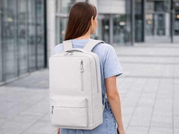 Rygsæk med USB-port og laptoprum 18–20 L grå polyester Grey