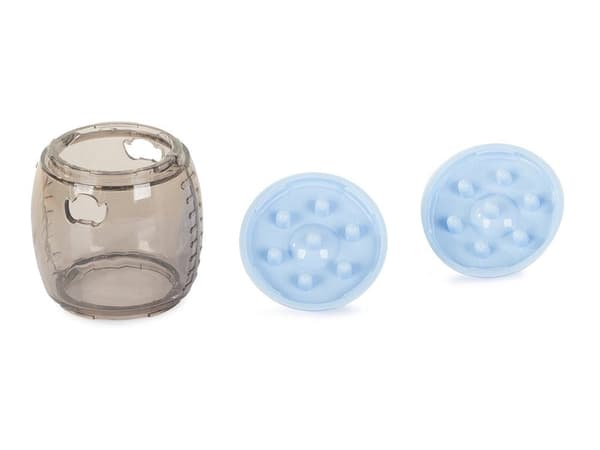Interaktivt hundelegetøj med goddispenser plast 13 cm blandede farver