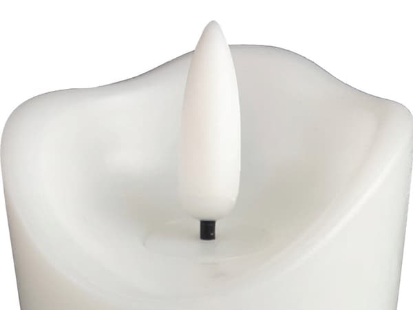 LED-ljus batteridrivet fladdrande låga 12,5 cm vit varm gul
