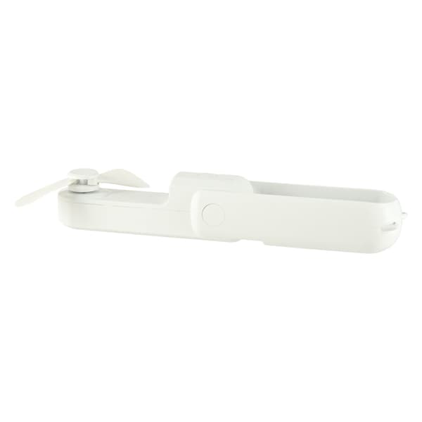 Portabel mini-fläkt hopfällbar med powerbank 1200 mAh USB-C Vit