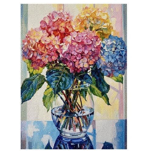 Timanttimaalaus setti kukkakimppu 30x40 cm multicolor